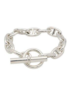 Hermes Bracelet Chaine D'ancre GM 12 Links 16 925 Sterling Silver